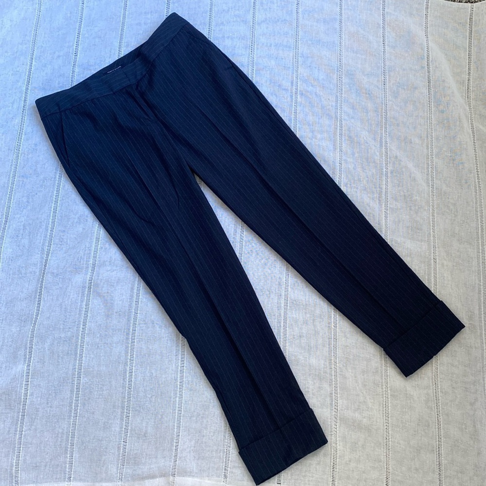 Tommy Hilfiger NWOT cuffed pinstripe trousers.